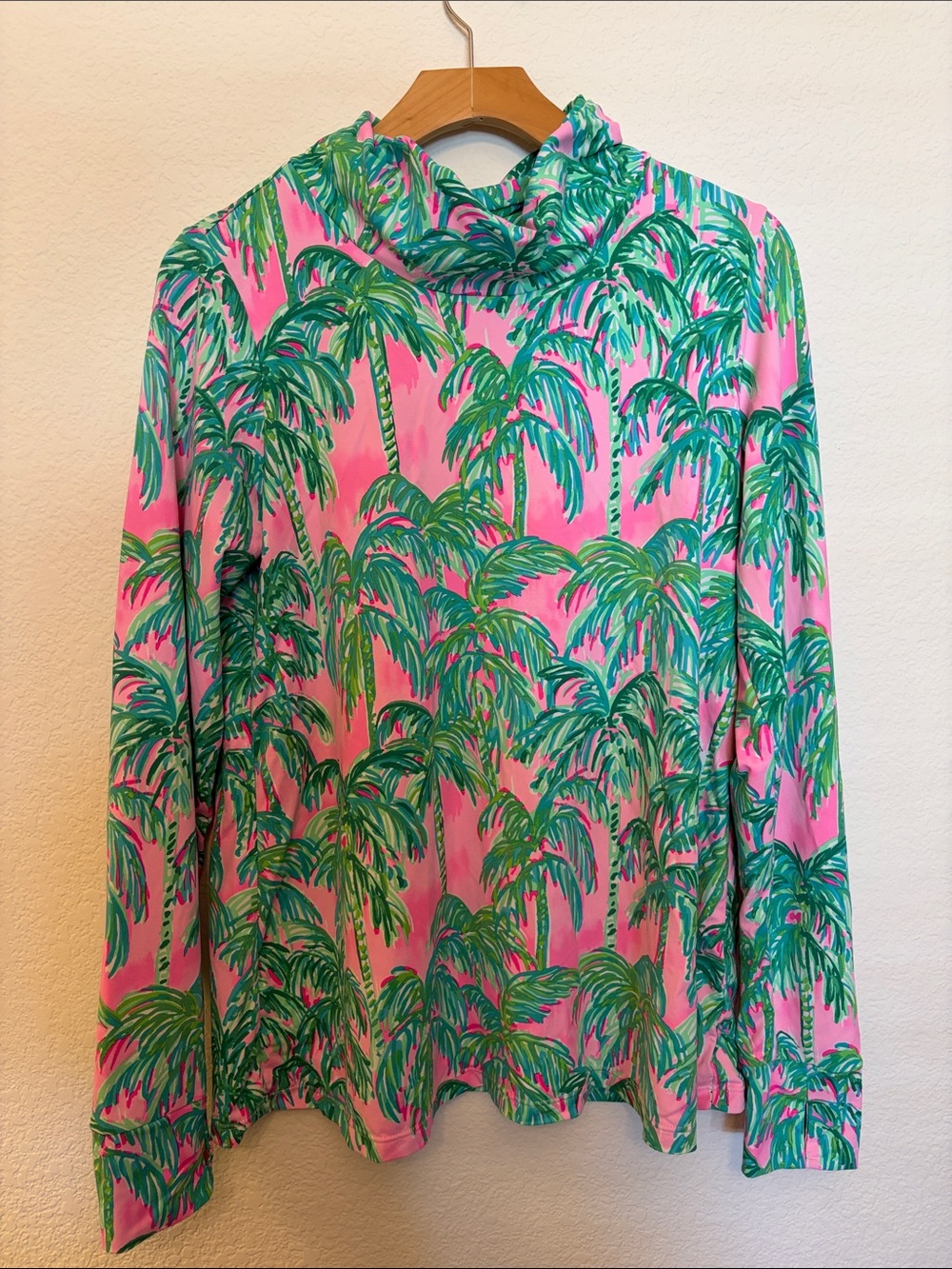 Lilly Pulitzer Pamelyn Surf Blue So Shellegant Long Sleeve Top